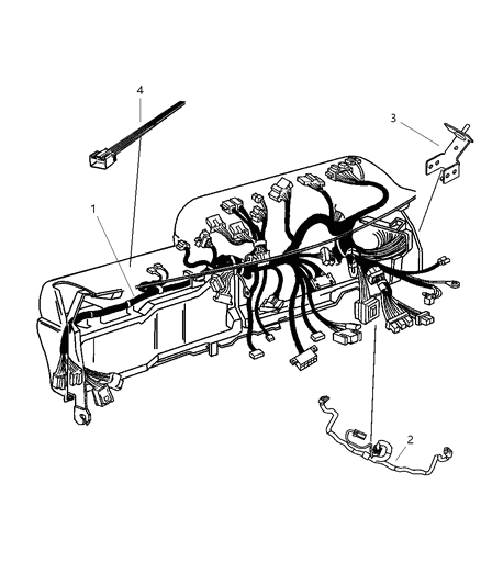 2007 Dodge Ram 3500 Wiring Instrument Panel Diagram