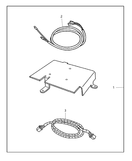 2004 Chrysler PT Cruiser INSTALKIT-SATELITE Receiver Diagram for 82208118