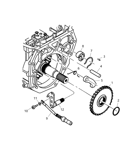 2004 Dodge Dakota Parking Sprag Diagram 2