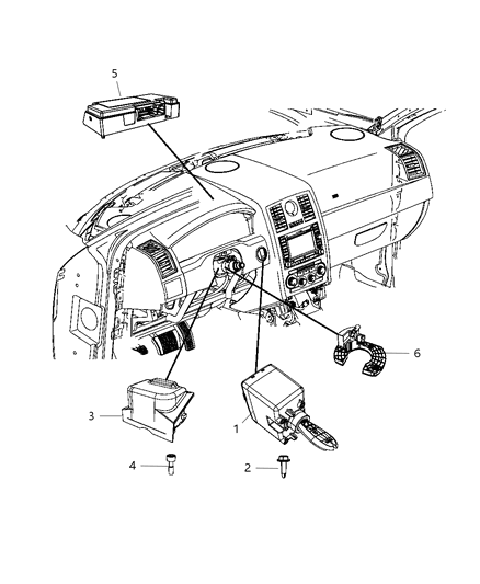 2010 Dodge Challenger Modules Instrument Panel Diagram