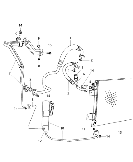 2010 Jeep Compass DRIER-Receiver Diagram for 5058902AB