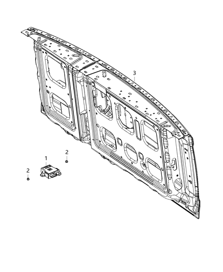 2020 Ram 1500 Modules, Body Diagram 17