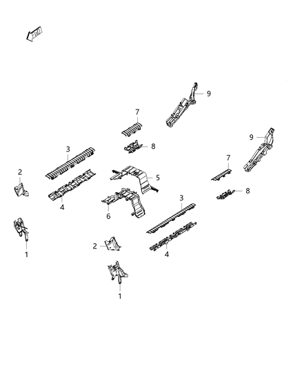 2015 Jeep Cherokee Wiring - Body Harness Troughs Diagram