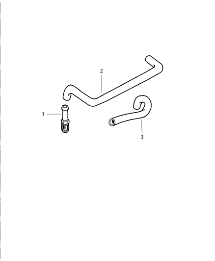 1997 Chrysler Concorde Tube-C'Case To PCV Valve Diagram for 4573138