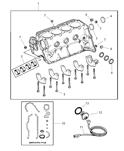 2002 Dodge Dakota Cylinder Block Diagram 1