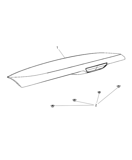 2012 Dodge Durango Spoiler-LIFTGATE Diagram for 68105149AC