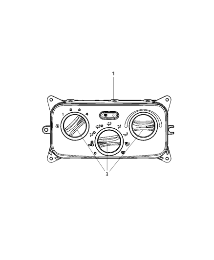 2002 Jeep Liberty Control-Heater Diagram for 55037531AB