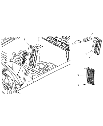2010 Dodge Challenger Cover-Wiring Protector Diagram for 5037535AB