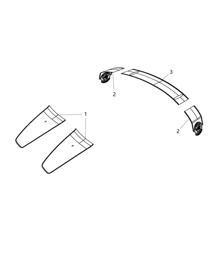 2013 Dodge Charger Decal-BODYSIDE Diagram for 68216112AA