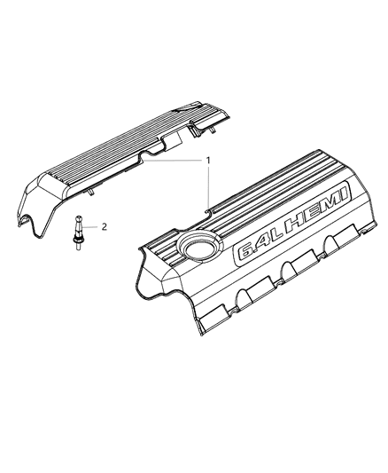 2018 Dodge Durango Engine Covers & Related Parts Diagram 3