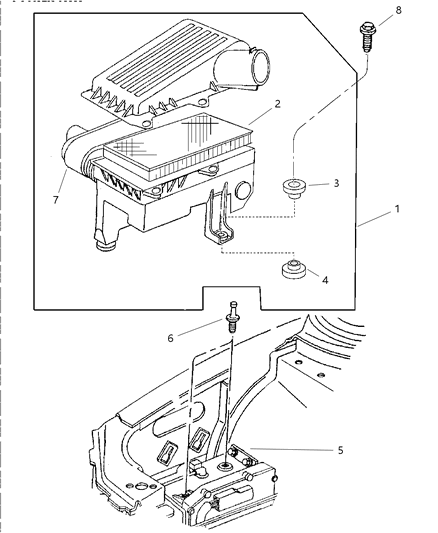 1997 Chrysler Concorde Air Cleaner Diagram