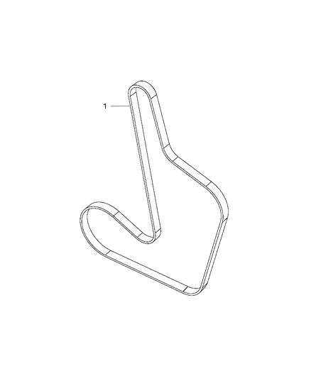 2014 Chrysler 200 Belts, Serpentine & V-Belts Diagram 2