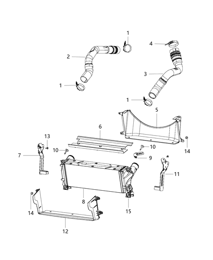 2016 Ram 3500 Pickup Charge Air Cooler Diagram