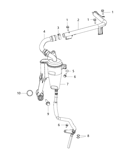 2016 Jeep Cherokee Crankcase Ventilation Diagram 2