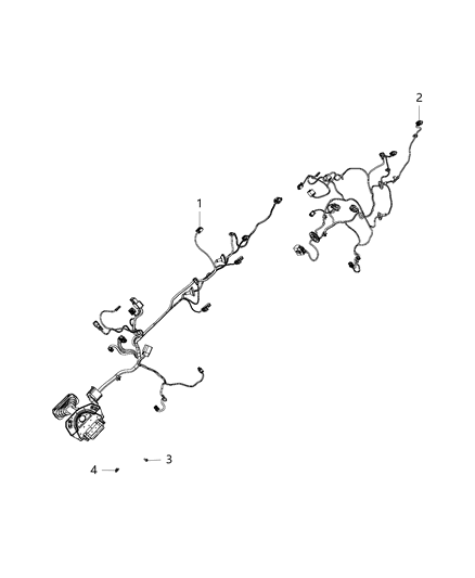 2011 Ram 5500 Wiring-Rear Door Diagram for 68053528AA