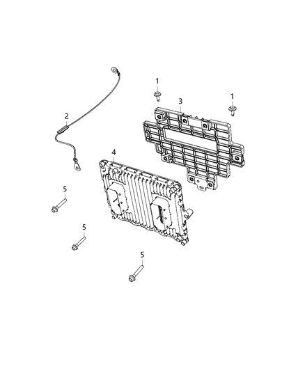 2021 Ram 1500 Modules, Engine Compartment Diagram 2