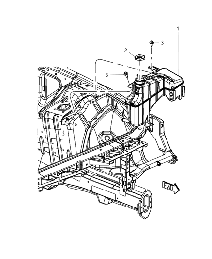 2008 Dodge Challenger Coolant Recovery Bottle Diagram