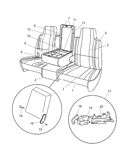 1997 Dodge Ram 3500 Front Seat Diagram 8