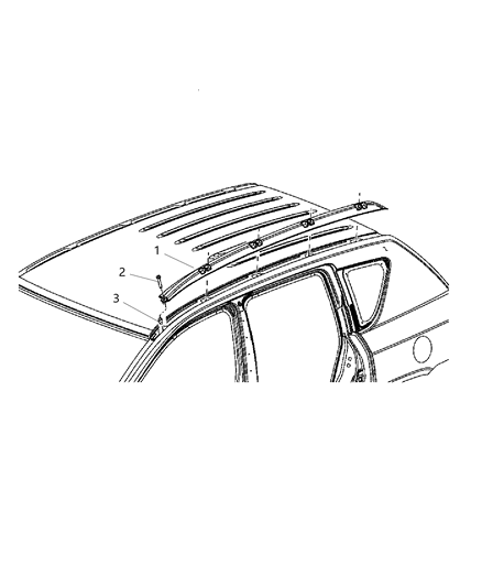 2009 Jeep Compass Roof Rack Diagram