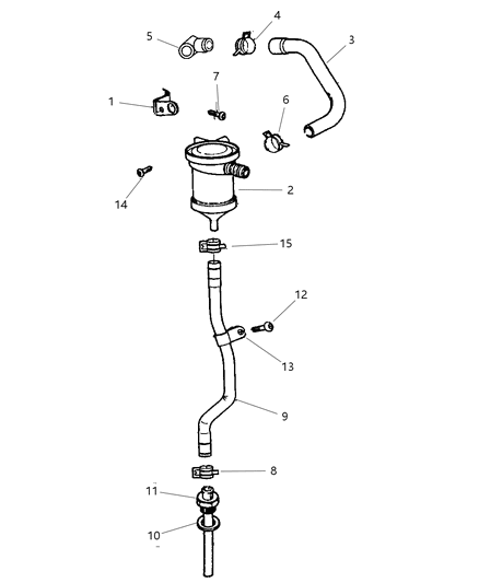 2001 Jeep Cherokee Crankcase Ventilation Diagram 1