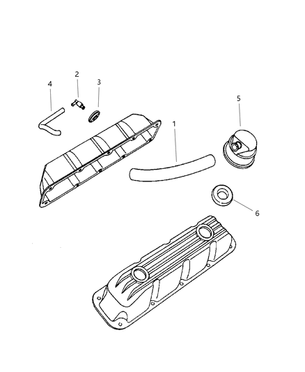 1998 Dodge Dakota Crankcase Ventilation Diagram 3