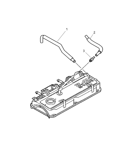 2005 Chrysler Sebring Coupe Crankcase Ventilation Diagram 1