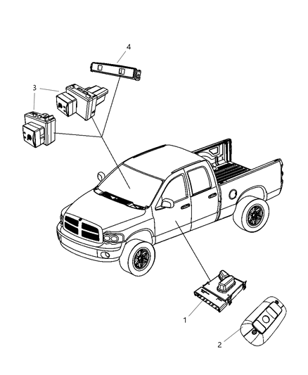 2008 Dodge Ram 3500 Switches Seat Diagram