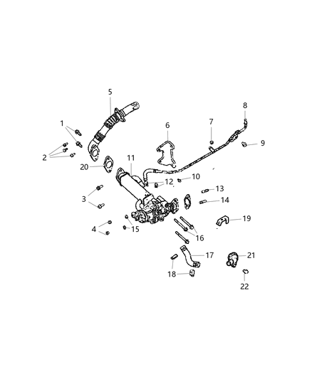 2021 Ram ProMaster 2500 Tube Diagram for 68318837AA