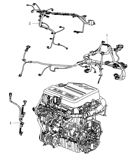 2015 Chrysler Town & Country Wiring - Engine Diagram 1