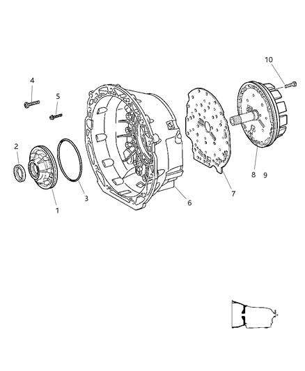 2006 Dodge Charger Oil Pump & Reaction Shaft Diagram 3