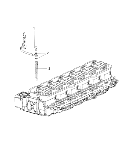 2017 Ram 3500 Cab Chassis(<10K lb.) Coolant Vent Tube Diagram