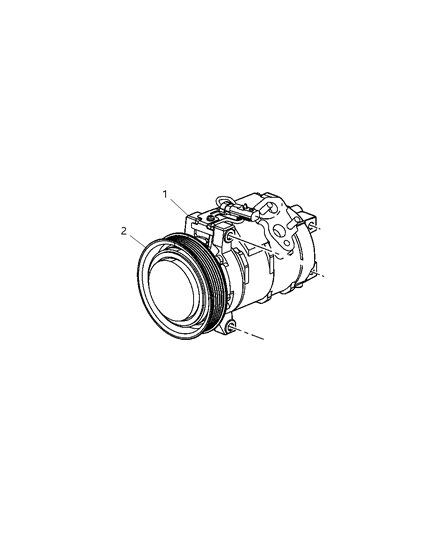 2008 Chrysler Pacifica COMPRES0R-Air Conditioning Diagram for 5005450AF