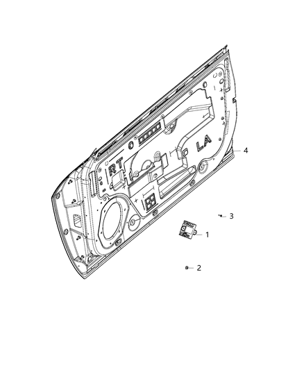 2018 Dodge Challenger Module, Door Control Diagram