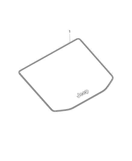 2017 Jeep Grand Cherokee Cargo Mat Diagram