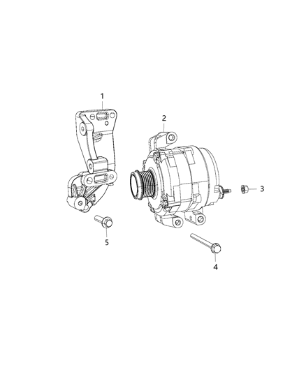 2016 Jeep Cherokee Generator/Alternator & Related Parts Diagram 3
