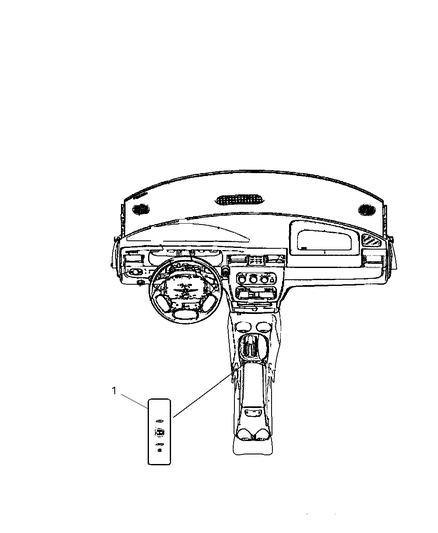 2008 Dodge Avenger Switches Console Diagram