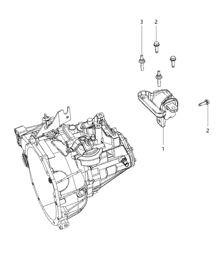 2012 Chrysler 200 Mounting Support Diagram