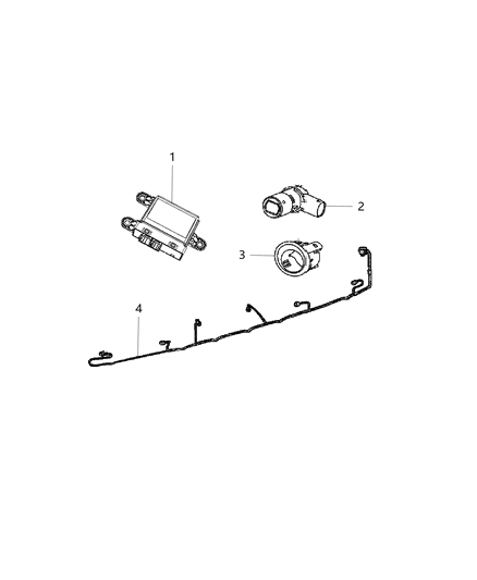 2020 Dodge Journey Park Assist Diagram