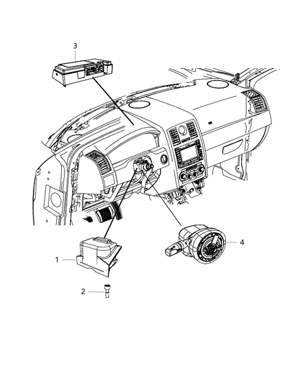 2011 Dodge Challenger Modules Instrument Panel Diagram