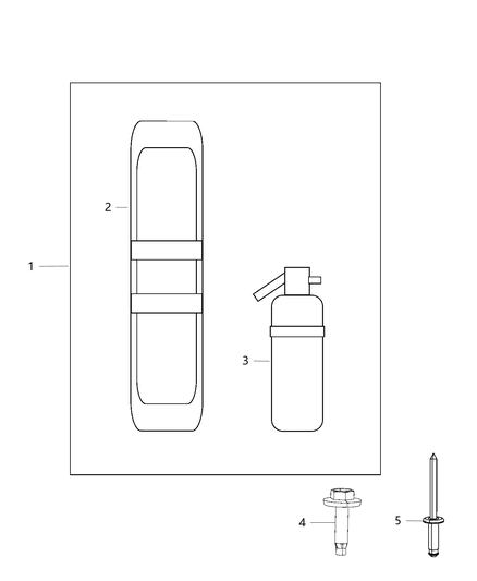 2019 Ram 2500 Emergency Roadside Tools Diagram