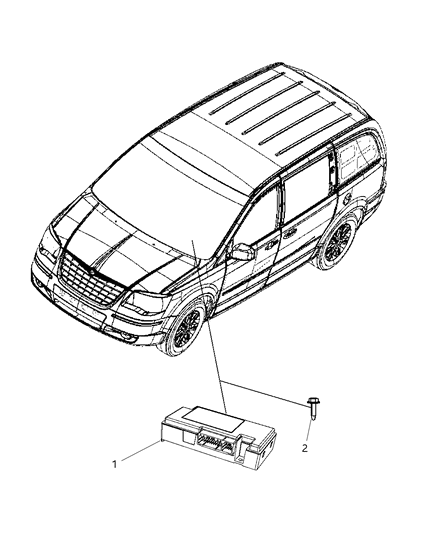 2008 Dodge Grand Caravan Telecommunication System Diagram