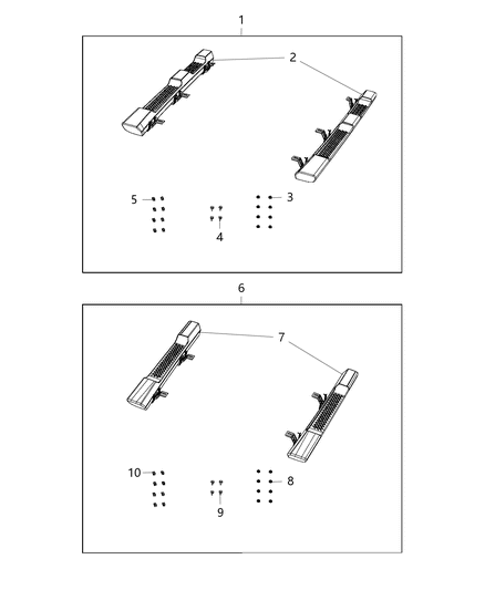 2016 Jeep Wrangler Pad-Side Step Diagram for 55397417AD