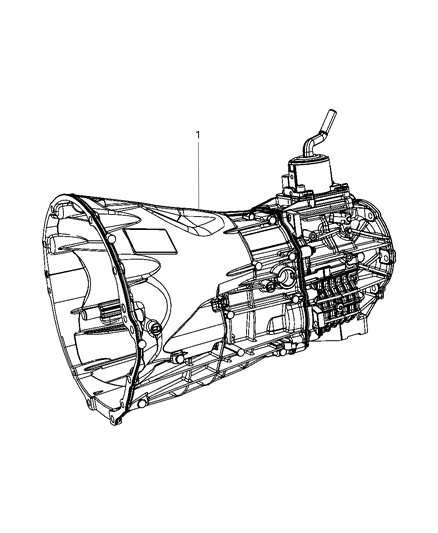 2008 Jeep Liberty Transmission / Transaxle Assembly Diagram