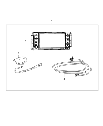 2012 Dodge Grand Caravan Navigation Kit Diagram