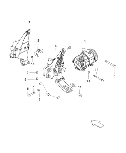 2015 Jeep Renegade Screw-HEXAGON Head Diagram for 68119352AA