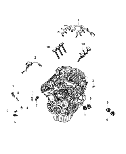 2015 Dodge Charger Wiring-Engine Diagram for 68241416AC