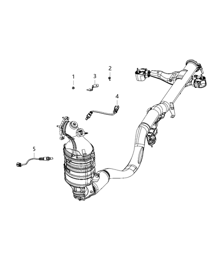 2021 Jeep Cherokee Oxygen Sensors Diagram 1