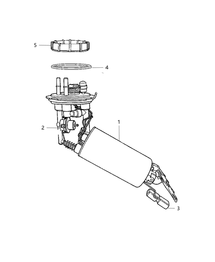 2001 Chrysler Voyager Fuel Pump & Level Unit Diagram