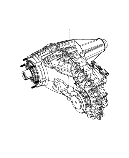 2013 Ram 3500 Pickup Transfer Case Assembly & Identification Diagram 1
