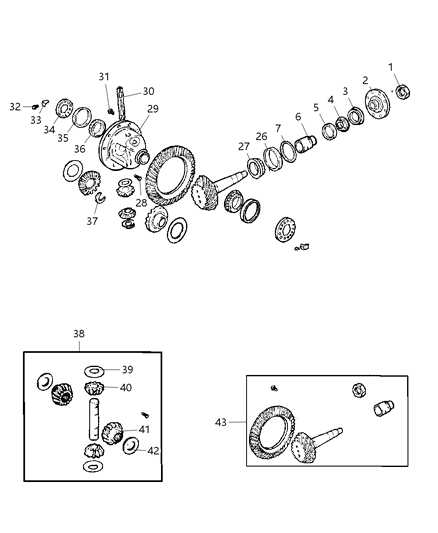 2011 Dodge Nitro Differential Assembly Diagram